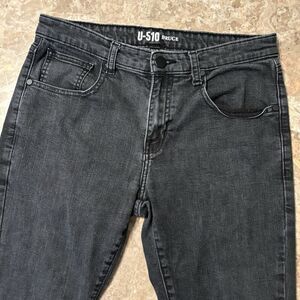 Under 510 Jeans Mens 32x23 Black Bruce Washed Skinny Stretch Denim U-510